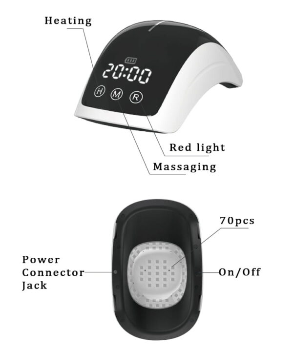 LuxReda LED-K Knee Light Therapy Massager – Red & Near-Infrared Therapy for Knee Pain Relief and Recovery