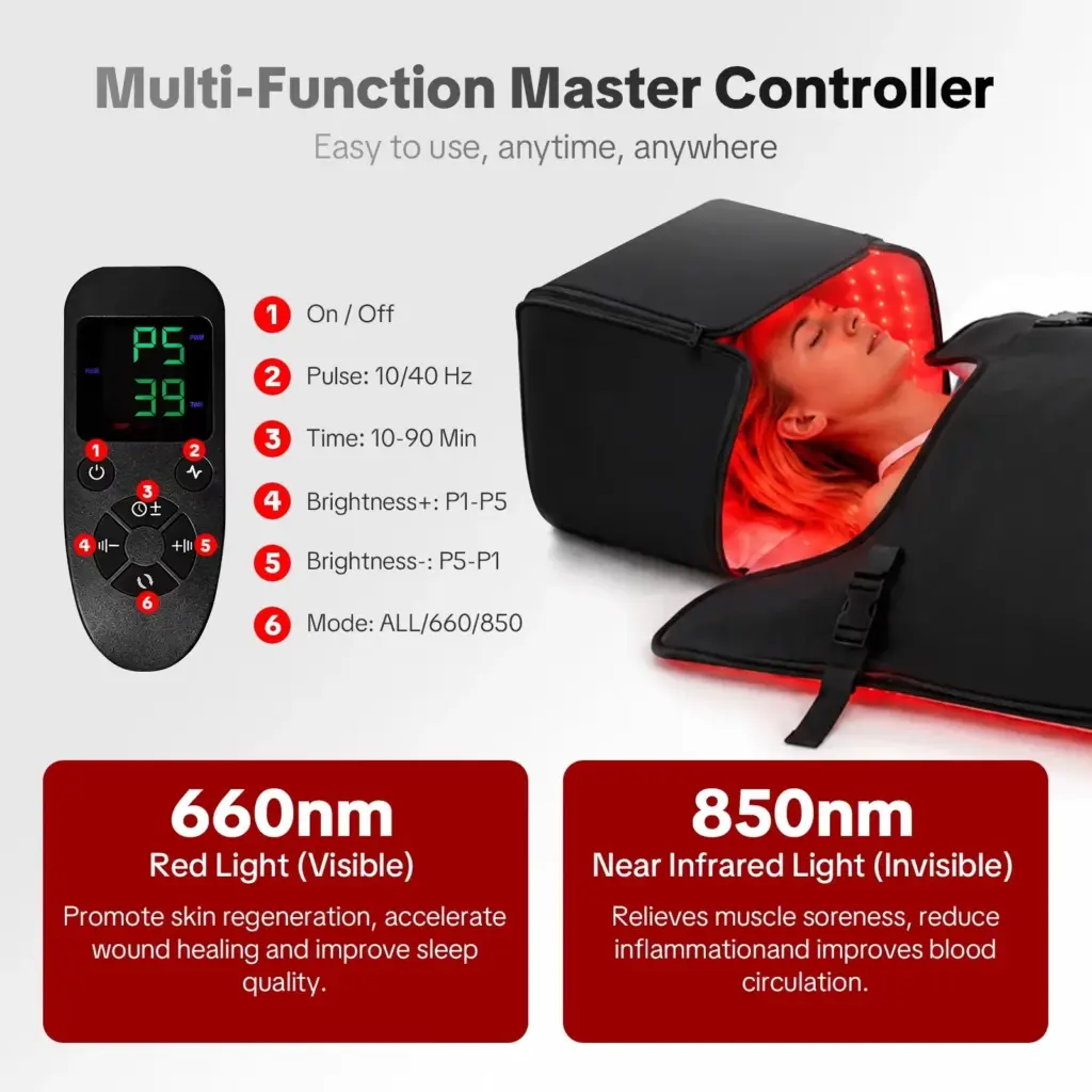 Full Body Red Light Therapy Mat Blanket