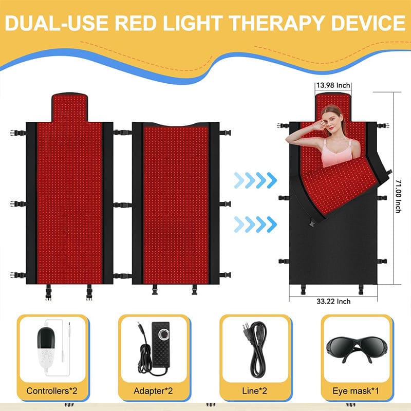 LuxReda Full Body Red Light Therapy Mat