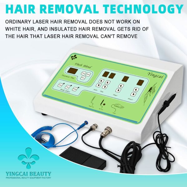Complete Electrolysis Hair Removal Kit with 10 Needles and Accessories
