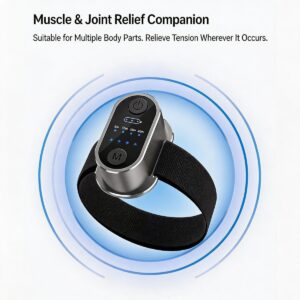 LuxReda wearable wireless red light therapy band worn on the arm during a workout