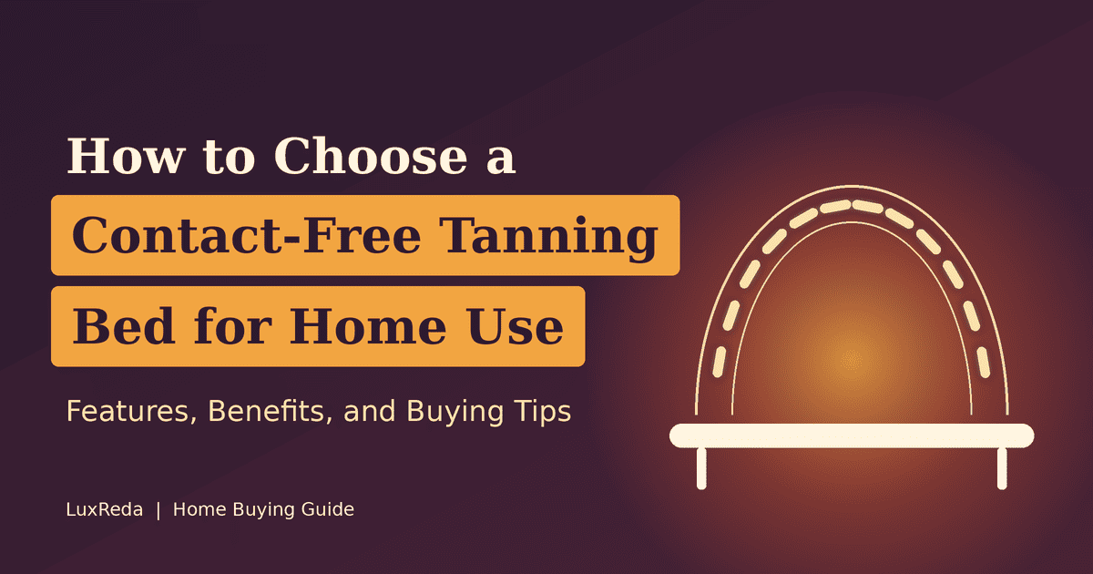 Foldable home tanning bed set up in a spare room with clearance space