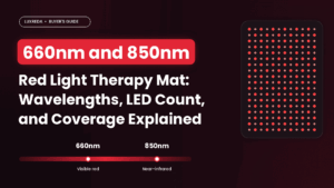 Diagram of 660nm red light and 850nm near-infrared light on the light spectrum